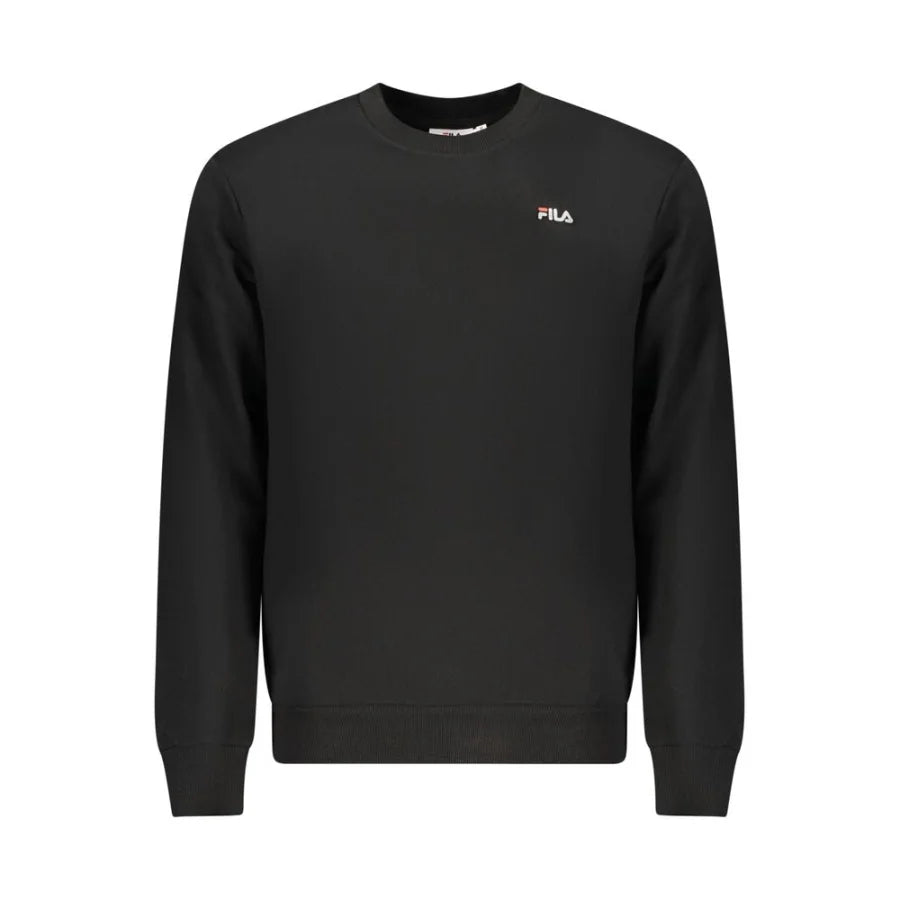 Fila Black Organic Cotton Men Sweatshirt