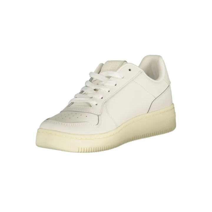 Tommy Hilfiger Bianco Polyurethane Women Sneaker
