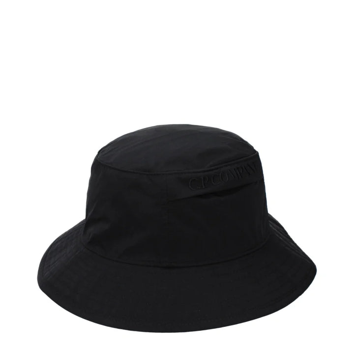 C.P. Company Black Polyamide Bucket Hat