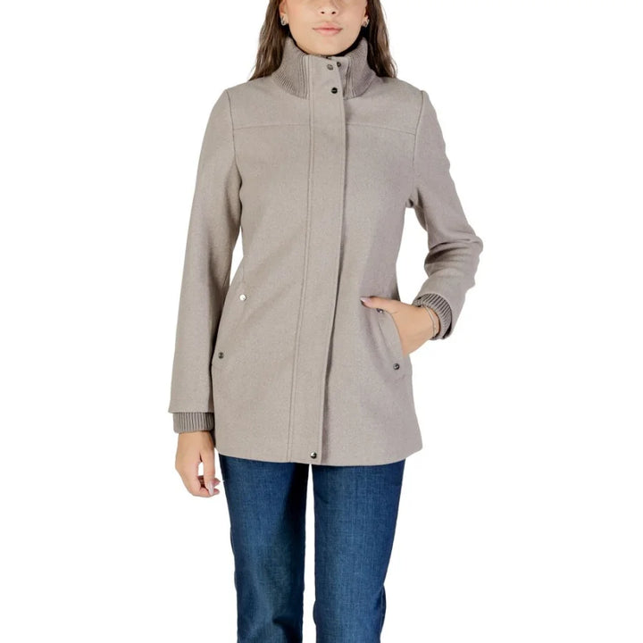 Street One Gray Polyester Coat