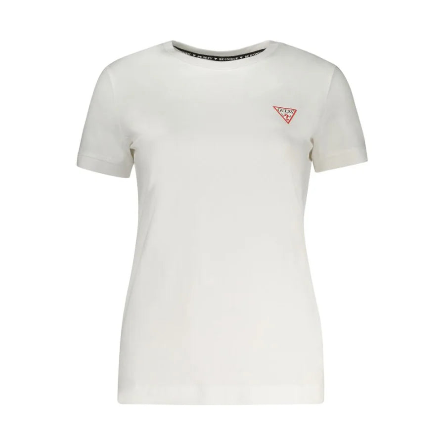 Guess Jeans Bianco Cotton Women T-Shirt