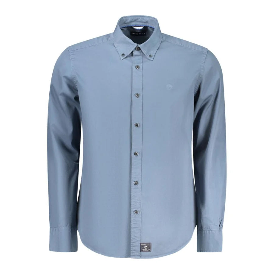 North Sails Blue Cotton Men Shirt