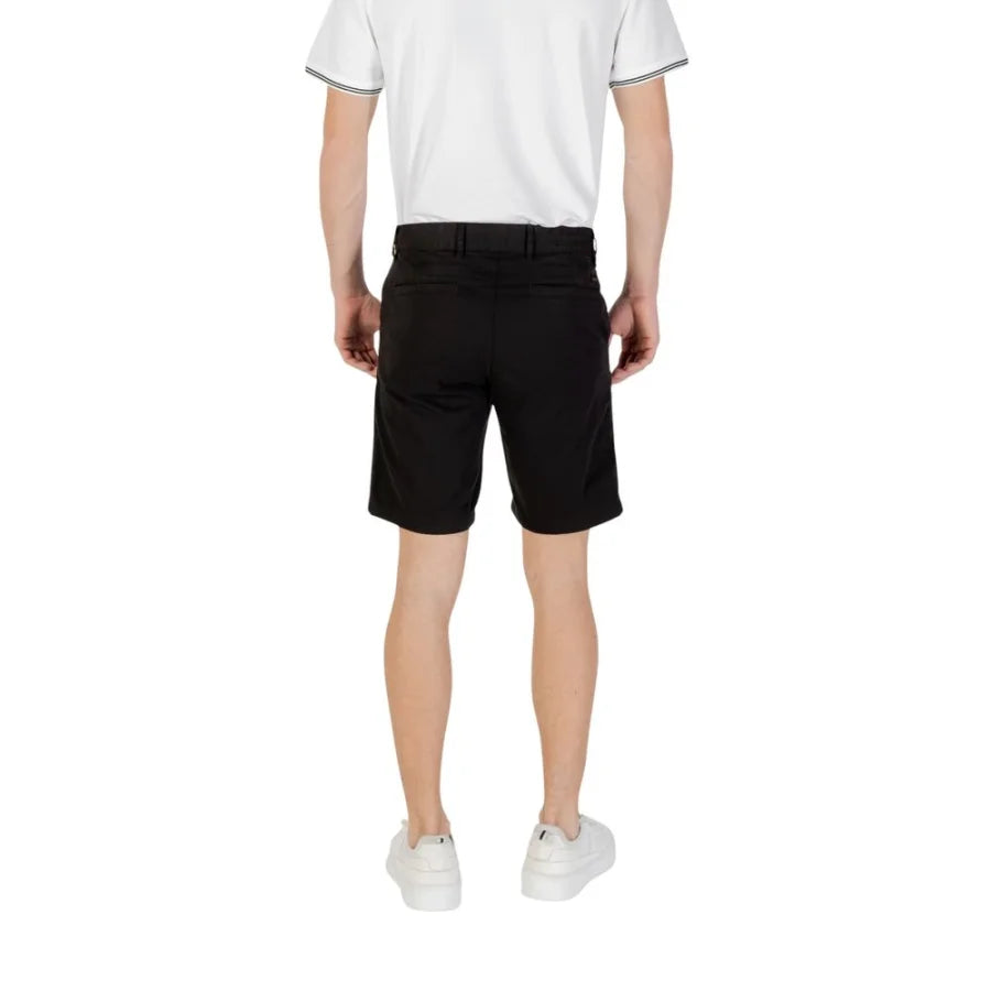 Hugo Boss Black Cotton Bermuda Shorts