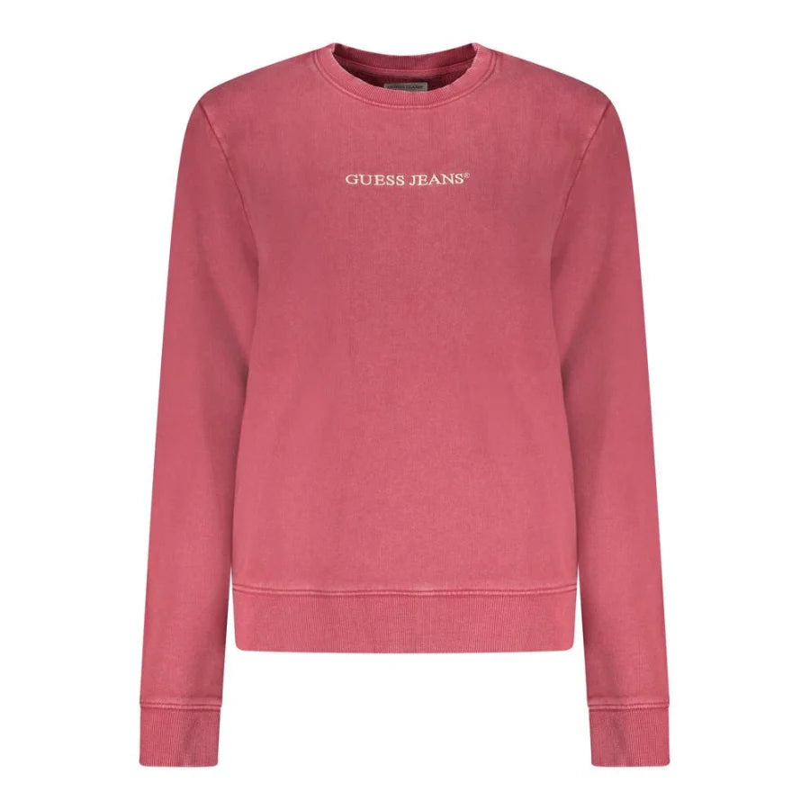 Guess Jeans Red Cotton Women Sweatshirt