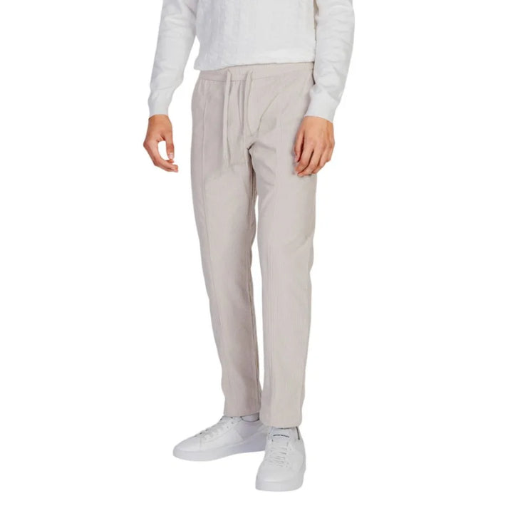 Antony Morato Beige Polyester Casual Pants