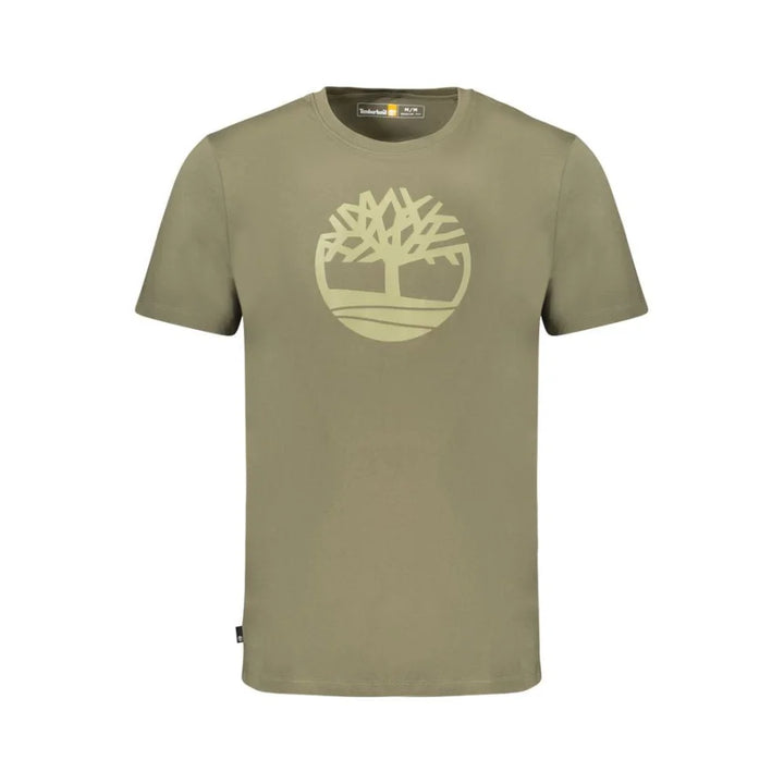 Timberland Verde Cotton Men T-Shirt