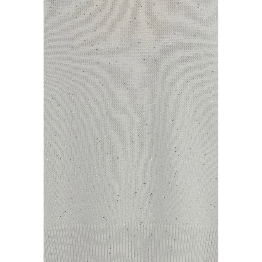 Brunello Cucinelli White Cotton Sweatshirt