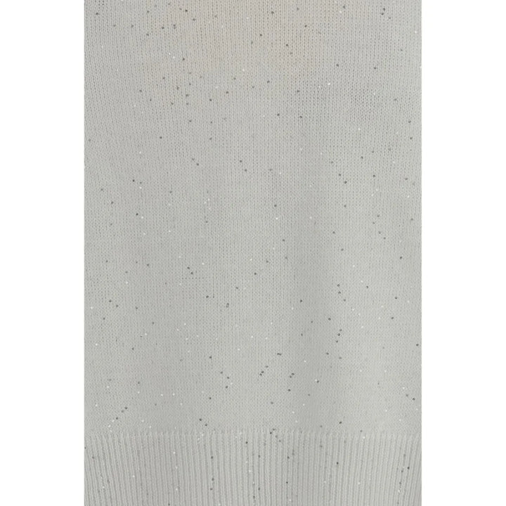 Brunello Cucinelli White Cotton Sweatshirt