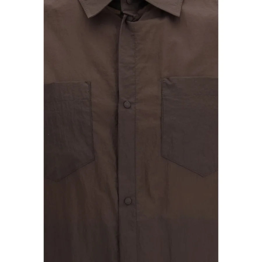 Herno Brown Polyamide Shirt