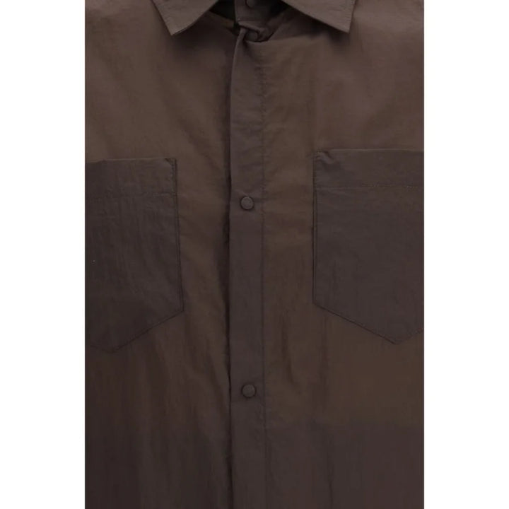 Herno Brown Polyamide Shirt