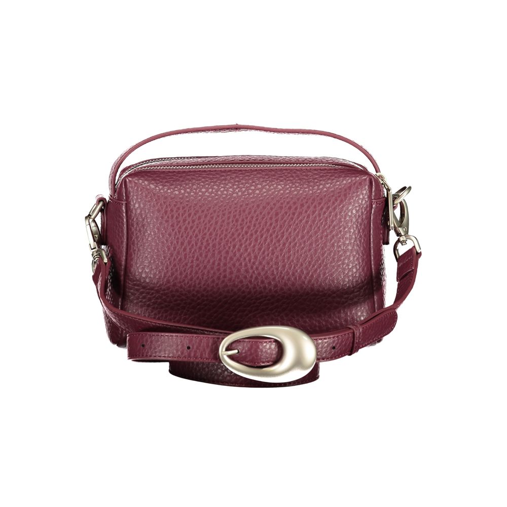 Mario Valentino - Rosso Poliuretano Womens Bag with Adjustable Shoulder Strap