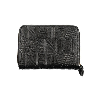 Mario Valentino Black Polyurethane Women Wallet