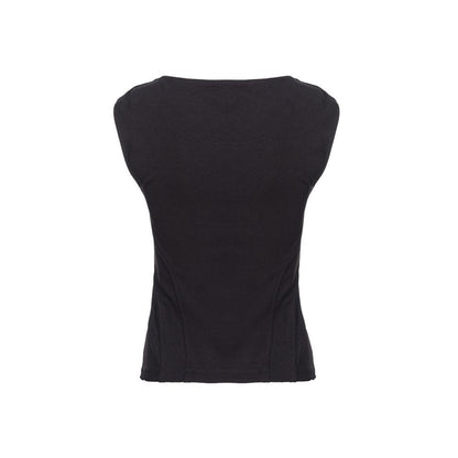 PINKO Black Nylon T-Shirt