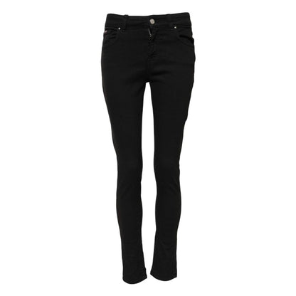 Dolce & Gabbana Black Cotton Skinny Jeans