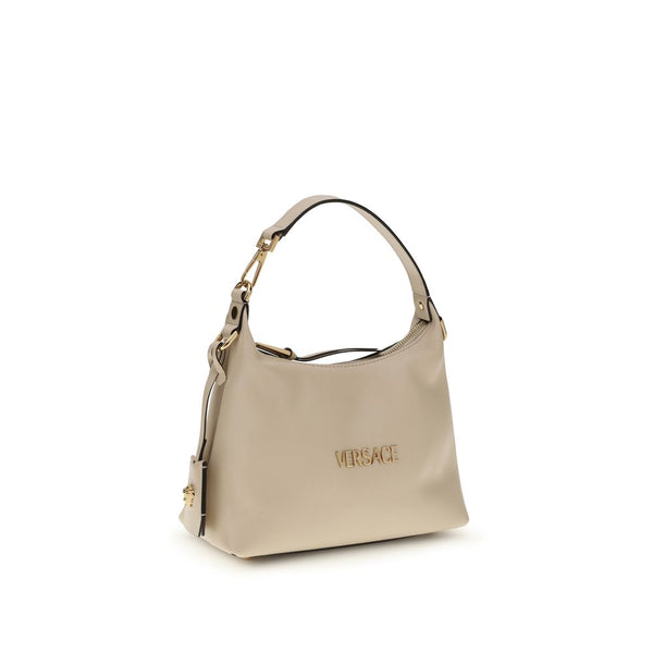 Versace - Beige Calf Leather Bos Taurus Handbag