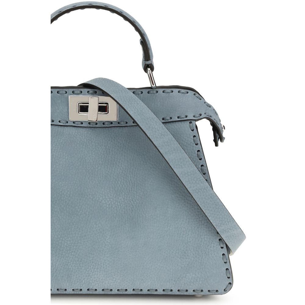 Fendi - Blue Calf Leather Bos Taurus Handbag
