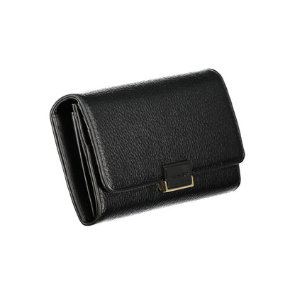 Mario Valentino Black Polyurethane Women Wallet