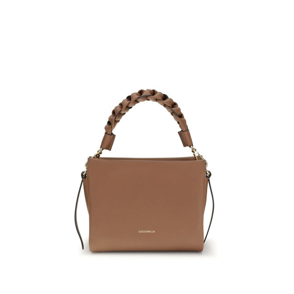 Coccinelle - Beige Calf Leather Bos Taurus Shoulder Bag