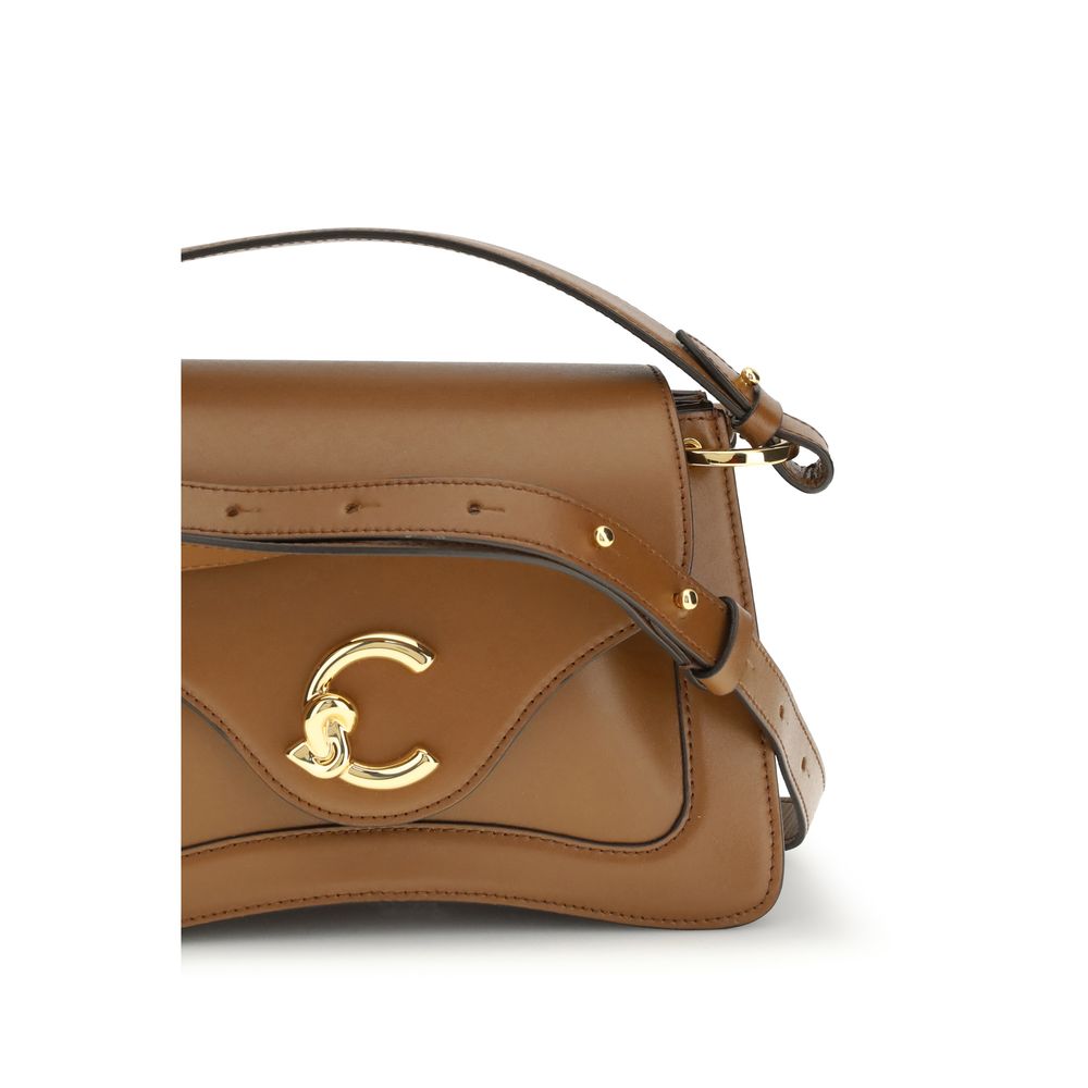 Coccinelle Brown Calf Leather Bos Taurus Handbag