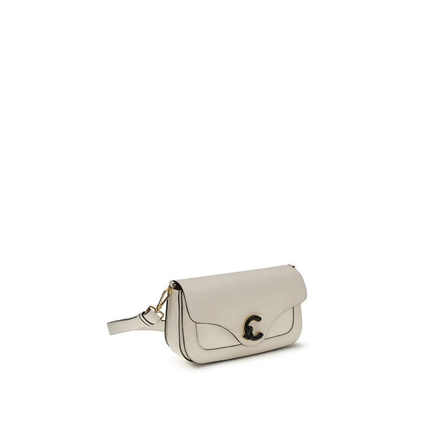 Coccinelle - White Calf Leather Bos Taurus Shoulder Bag