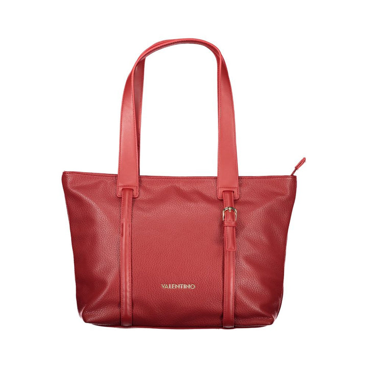 Mario Valentino - Rosso Polyurethane Women’s Bag with Zip Closure