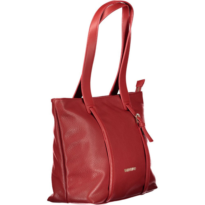 Mario Valentino - Rosso Polyurethane Women’s Bag with Zip Closure