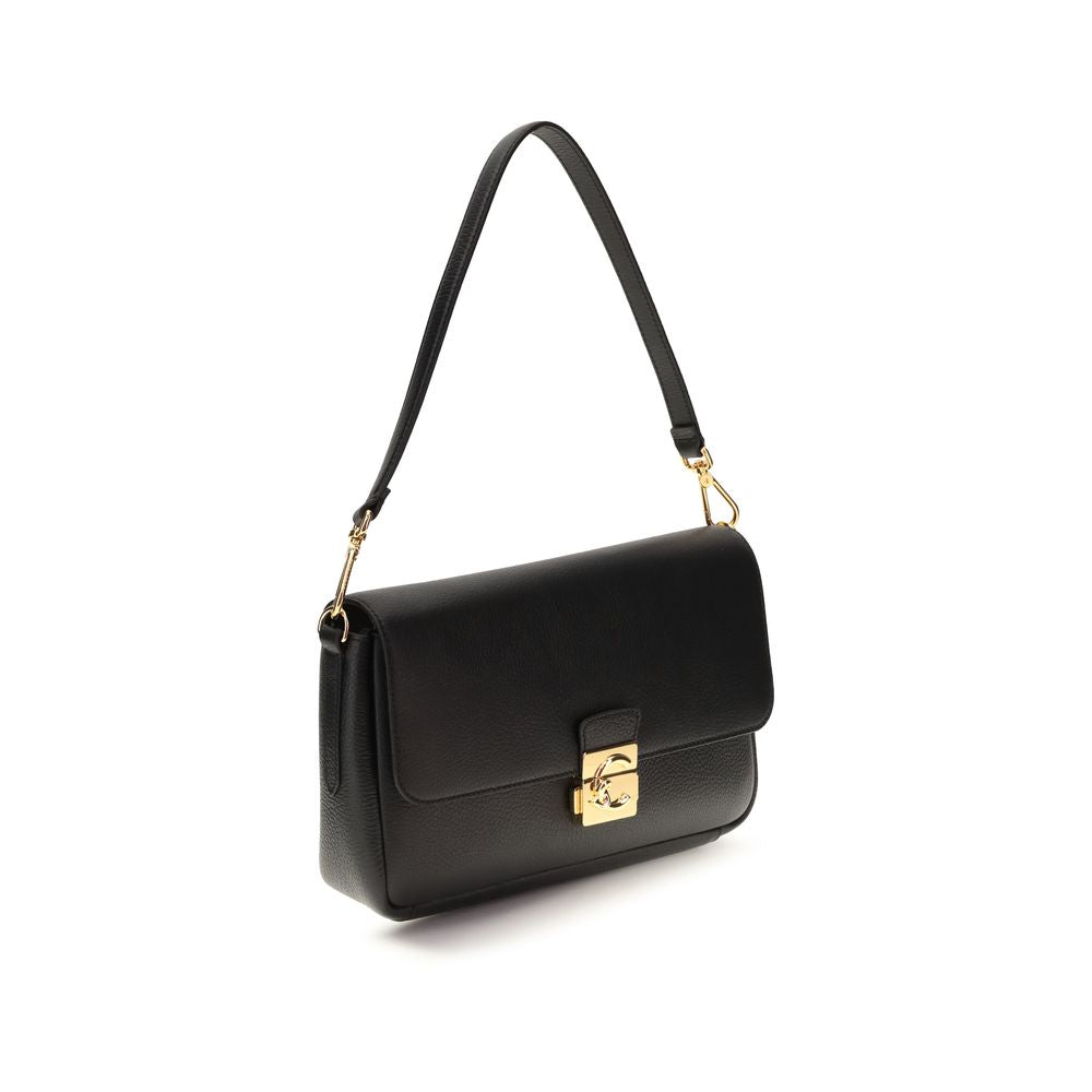 Coccinelle - Black Calf Leather Bos Taurus Shoulder Bag