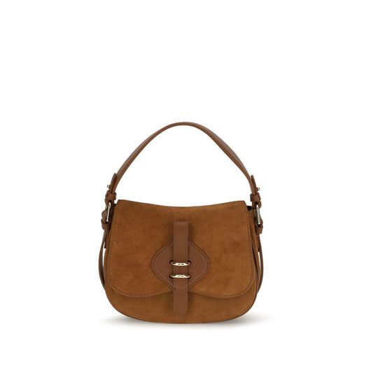 Coccinelle Brown Calf Leather Bos Taurus Shoulder Bag