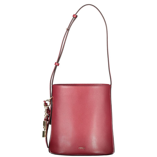 Furla - Rosso Leather Woman Bucket Bag