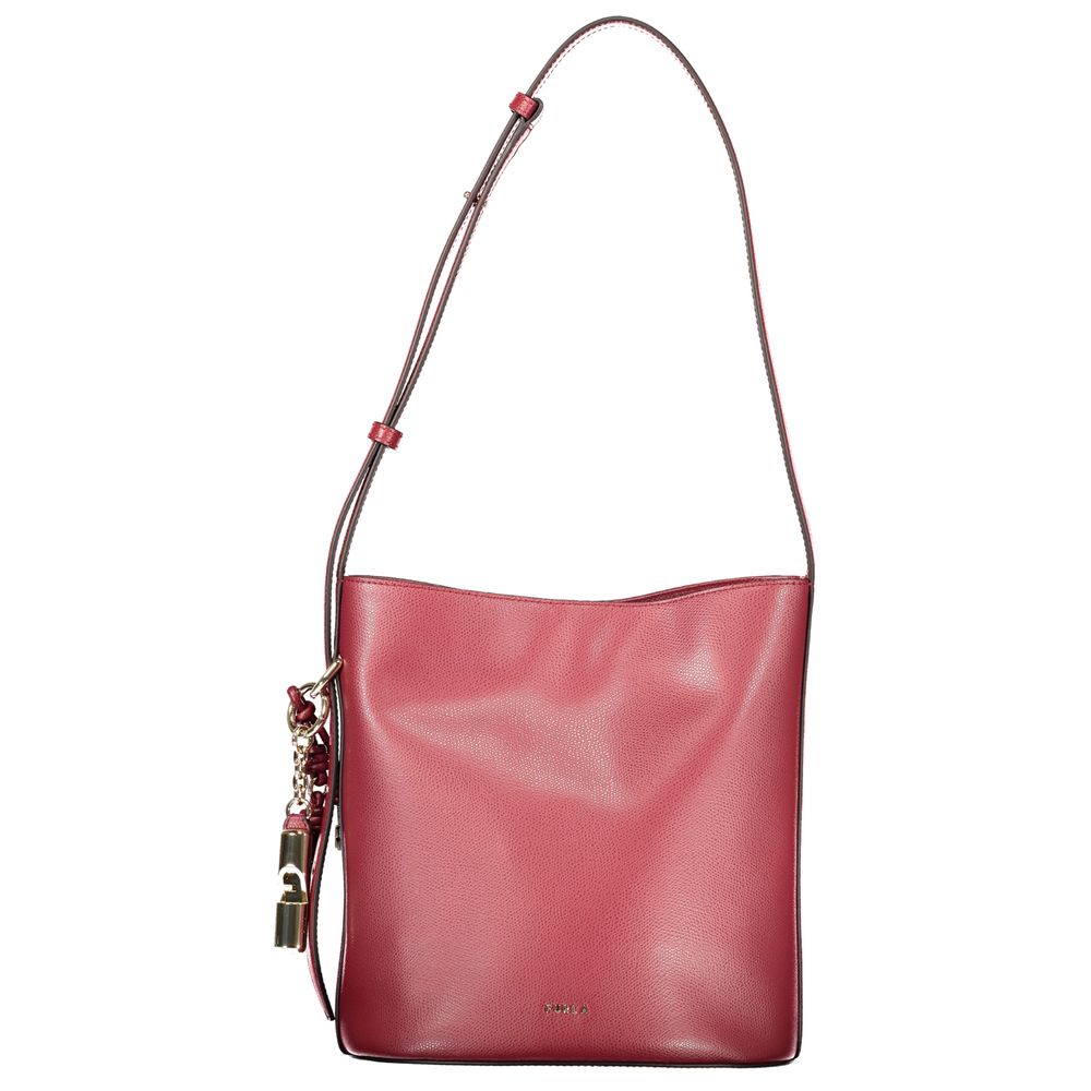 Furla - Rosso Leather Woman Bucket Bag