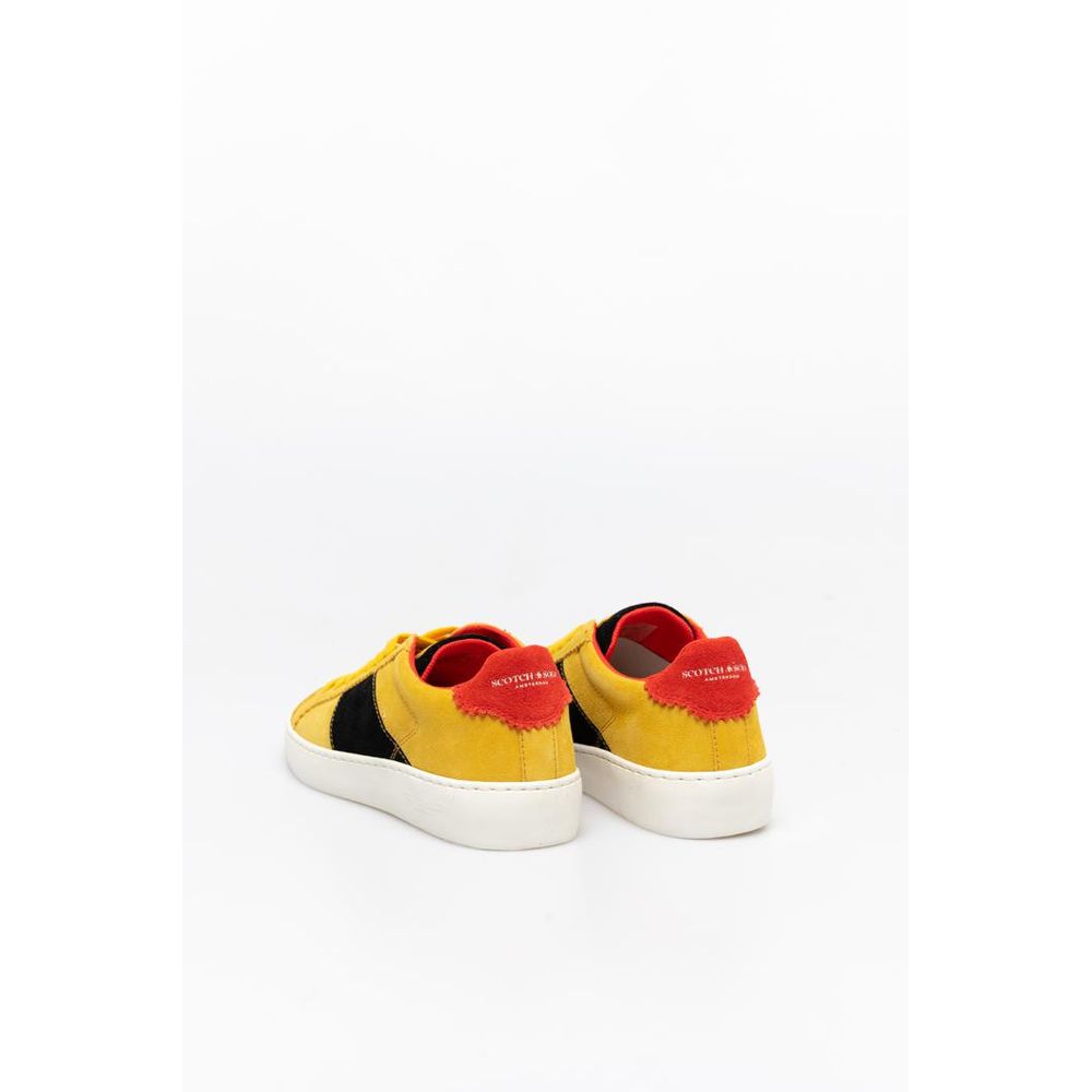 Scotch &amp; Soda Bicolor Leather Low Top Sneakers