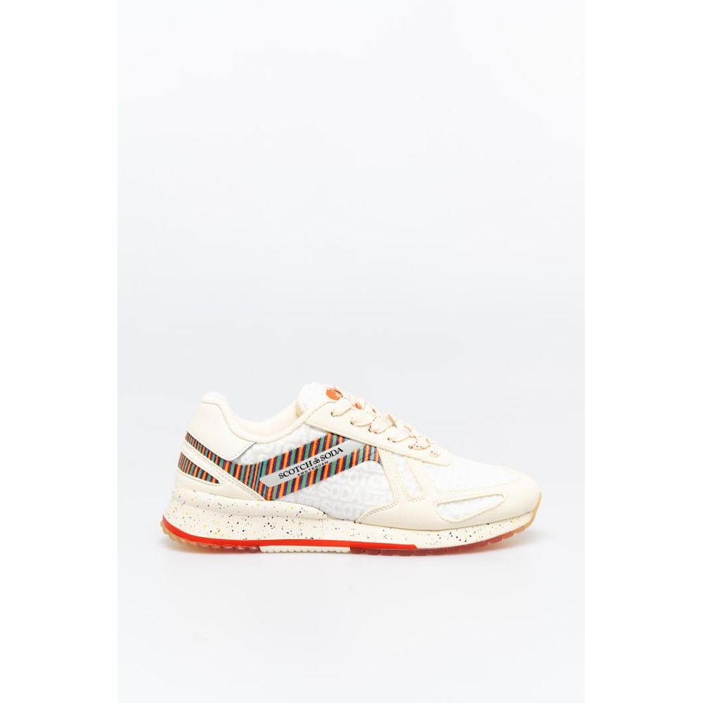Scotch &amp; Soda White Leather Athletic Sneakers