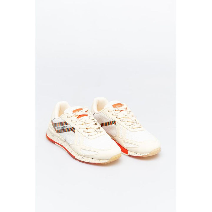 Scotch &amp; Soda White Leather Athletic Sneakers