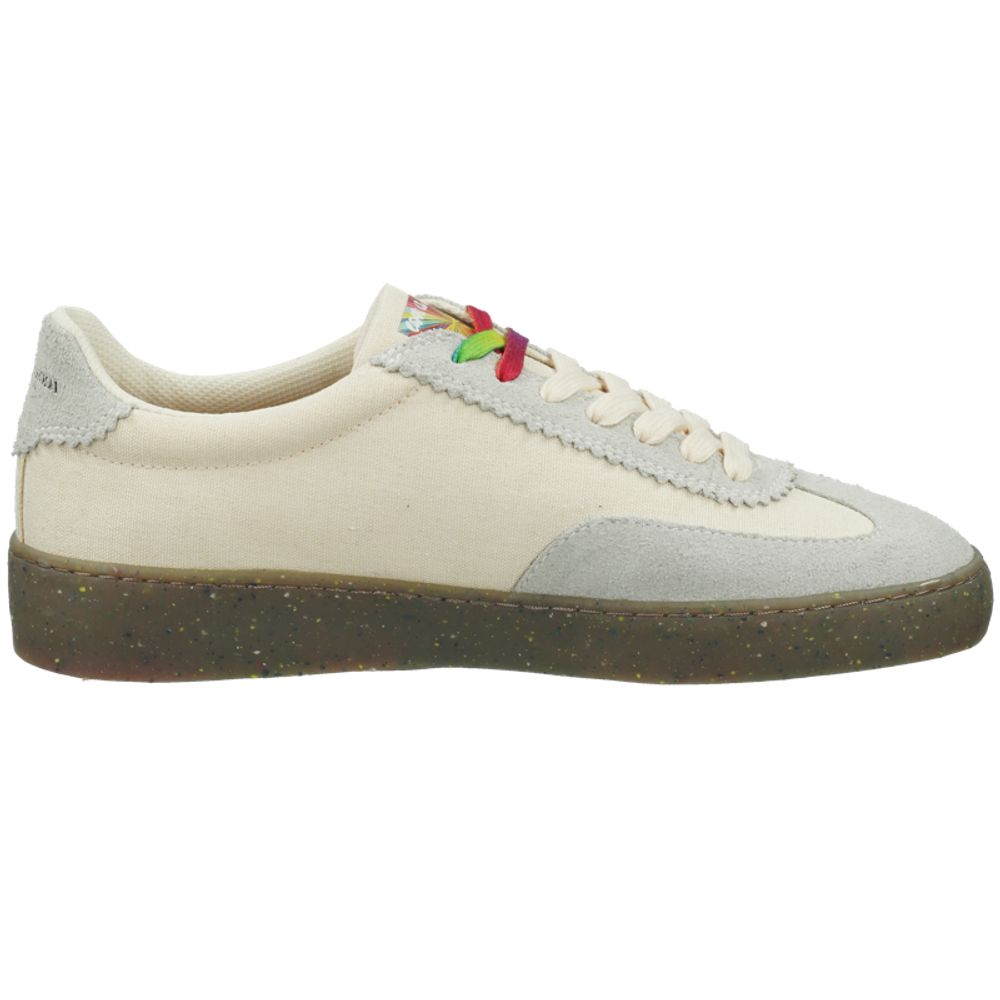 Scotch &amp; Soda White Linen Low Top Sneakers
