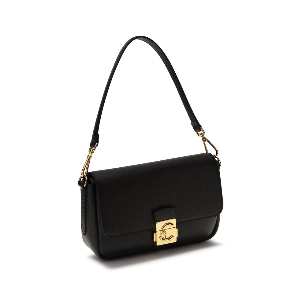 Coccinelle - Black Calf Leather Bos Taurus Shoulder Bag