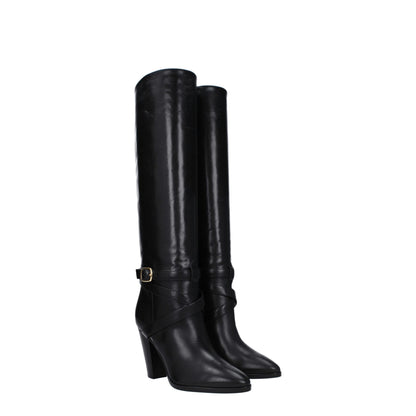 Celine Black Leather Boots
