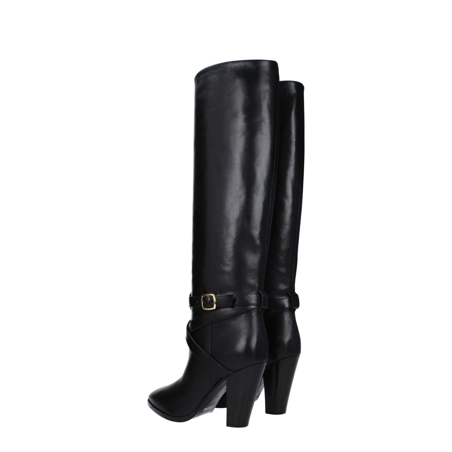Celine Black Leather Boots
