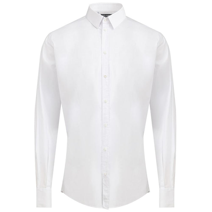 Dolce &amp; Gabbana White Cotton Dress Shirt