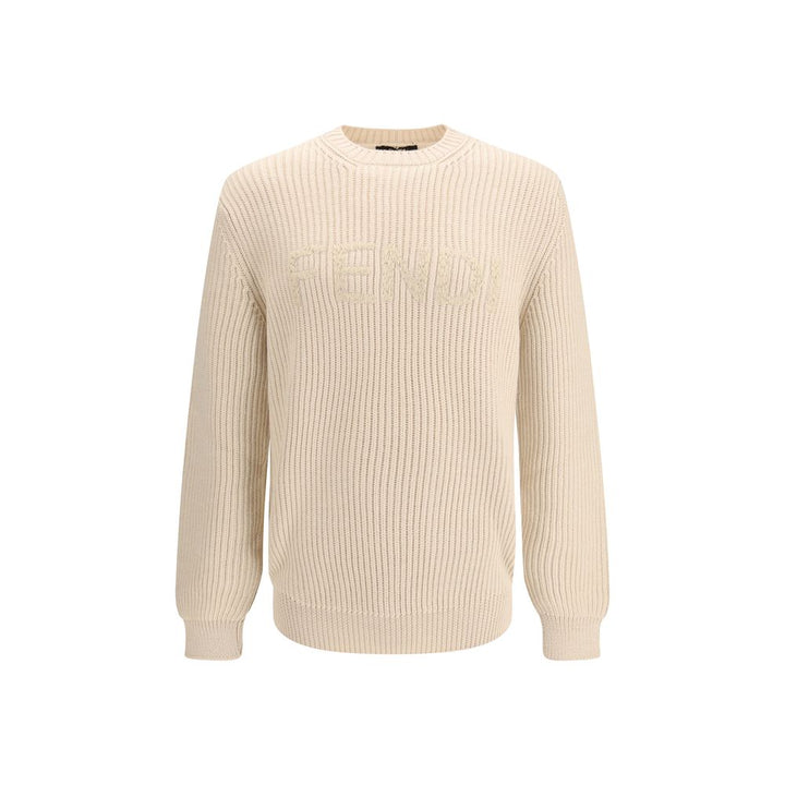 Fendi Beige Wool Oves Aries Sweatshirt