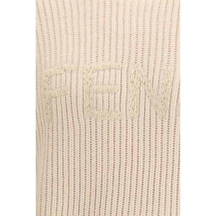 Fendi Beige Wool Oves Aries Sweatshirt