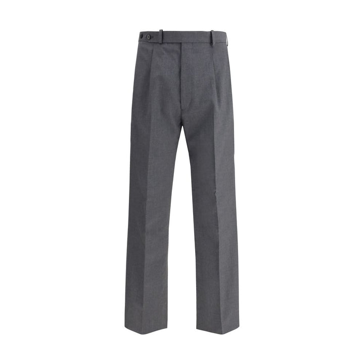Prada Gray Fleece Wool Dress Pants