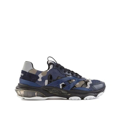 Valentino Garavani Blue Fabric Athletic Sneakers