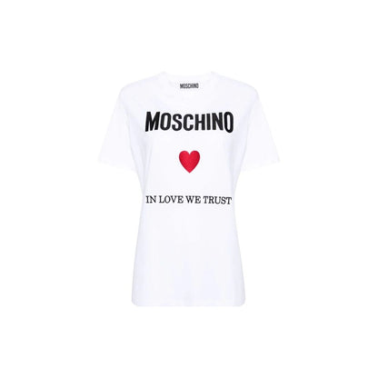 Moschino Couture White Cotton T-Shirt