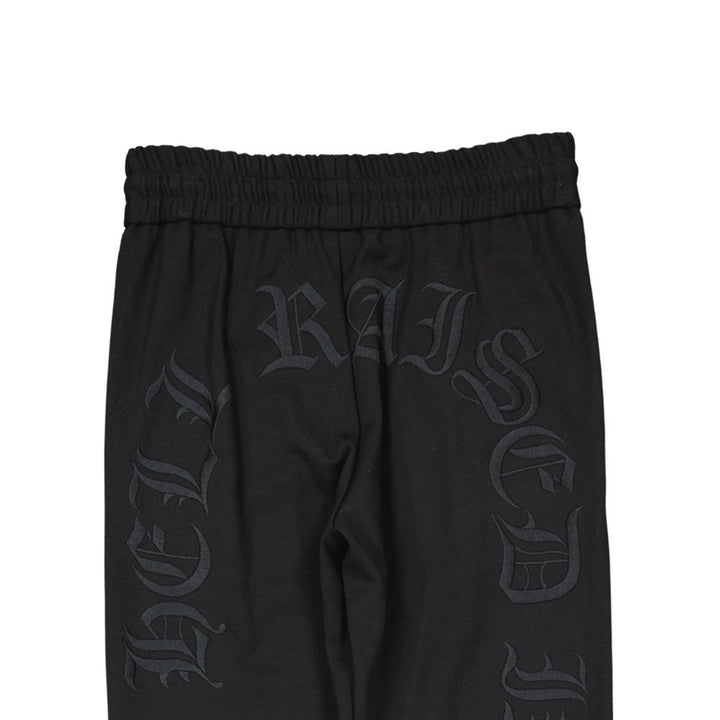 Philipp Plein Black Elastane Joggers (Workout Pants)