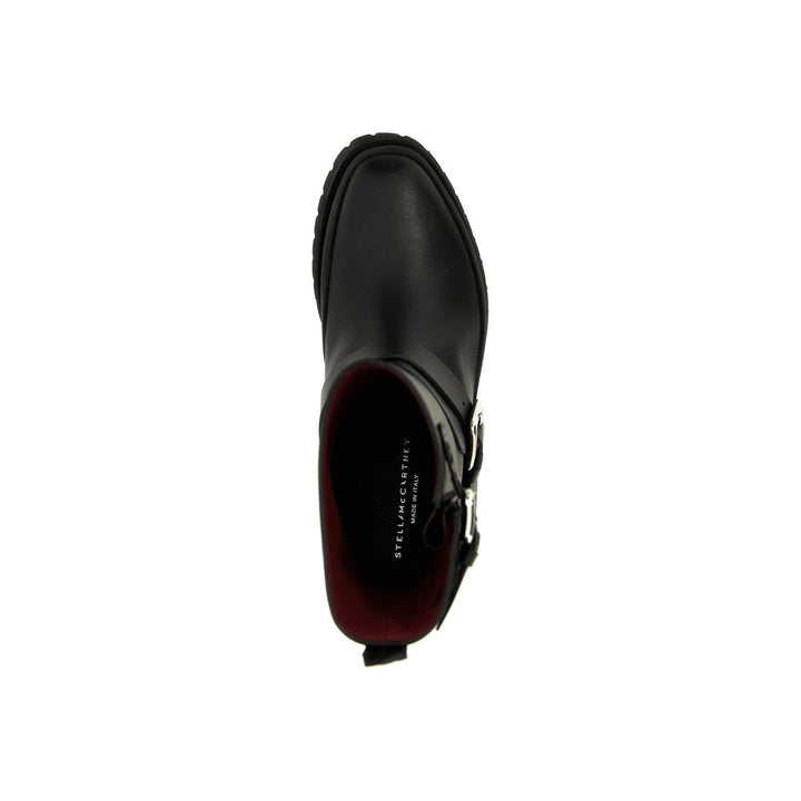 Stella McCartney Black Polyester Lace-Up Boots