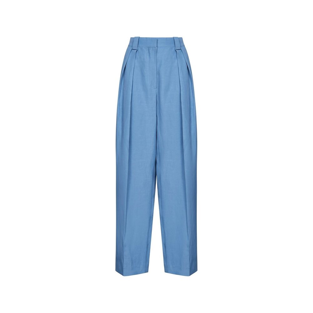 Stella McCartney Blue Linen Dress Pants