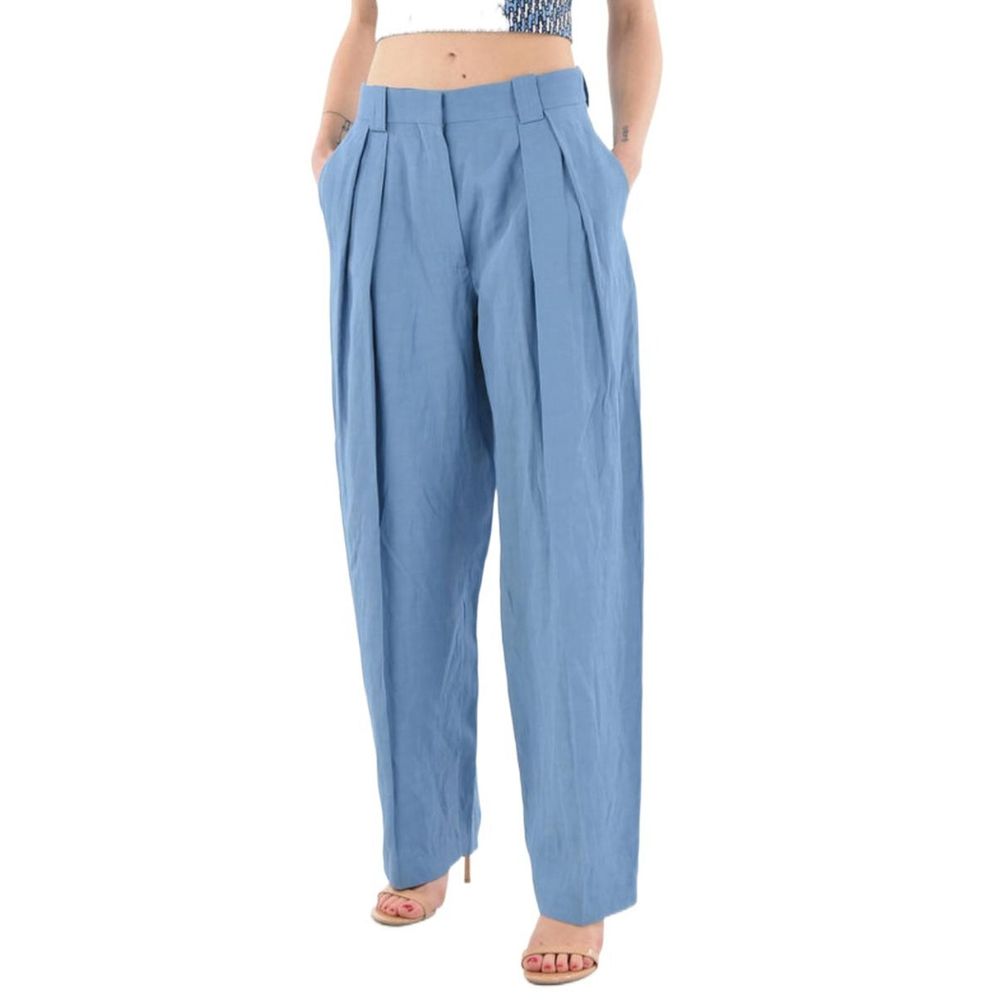 Stella McCartney Blue Linen Dress Pants