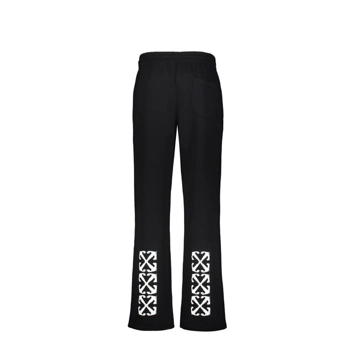 Off-White Black Cotton Athletic Pants