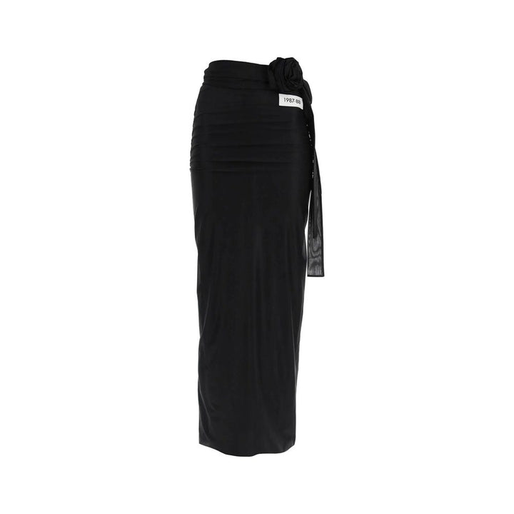 Dolce &amp; Gabbana Black Elastane Long Skirt
