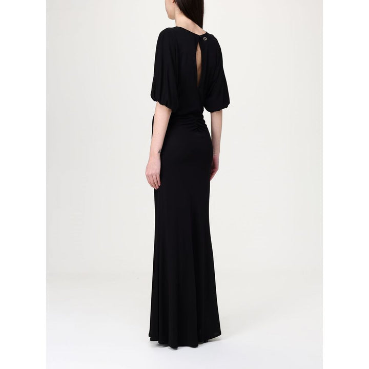 Twinset Black Elastane Casual Dress